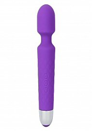 Vibrating Wireless Handheld Massager - Rechargeable Mini Magic Wand - Purple